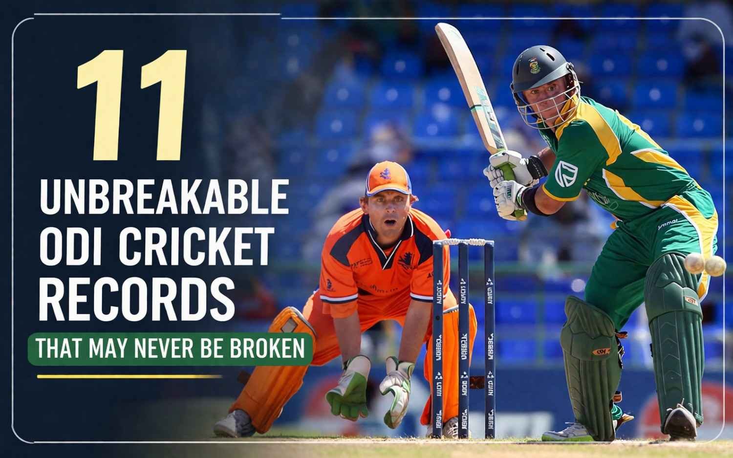 11 Unbreakable ODI Cricket Records That May Never Be Broken