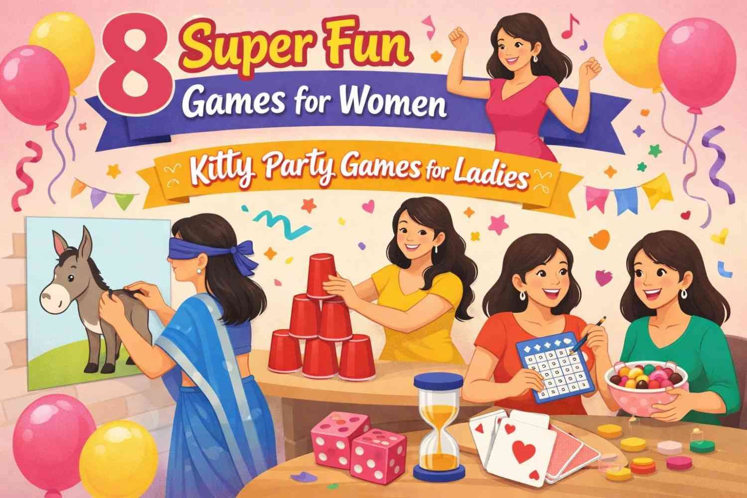 8 Super Fun Games for Women | Kitty Party Games for Ladies