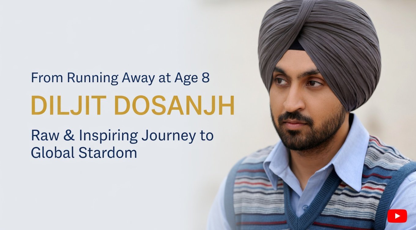 Diljit Dosanjh’s Raw & Inspiring Journey From Running Away at Age 8 to Global Stardom