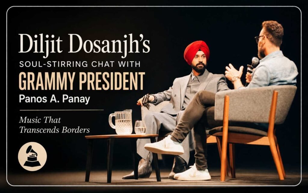 Diljit Dosanjh’s Soul-Stirring Chat with GRAMMY President Panos A. Panay: Music That Transcends Borders