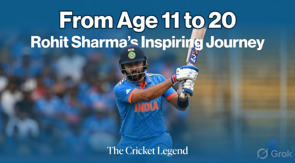 From Age 11 to 20 How Rohit Sharma Became a Cricket Legend – The Inspiring True Story