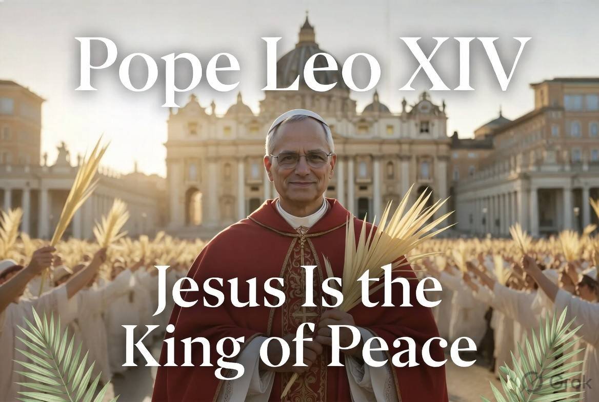 Pope Leo XIV’s First Palm Sunday “Jesus Is the King of Peace Who Rejects War”