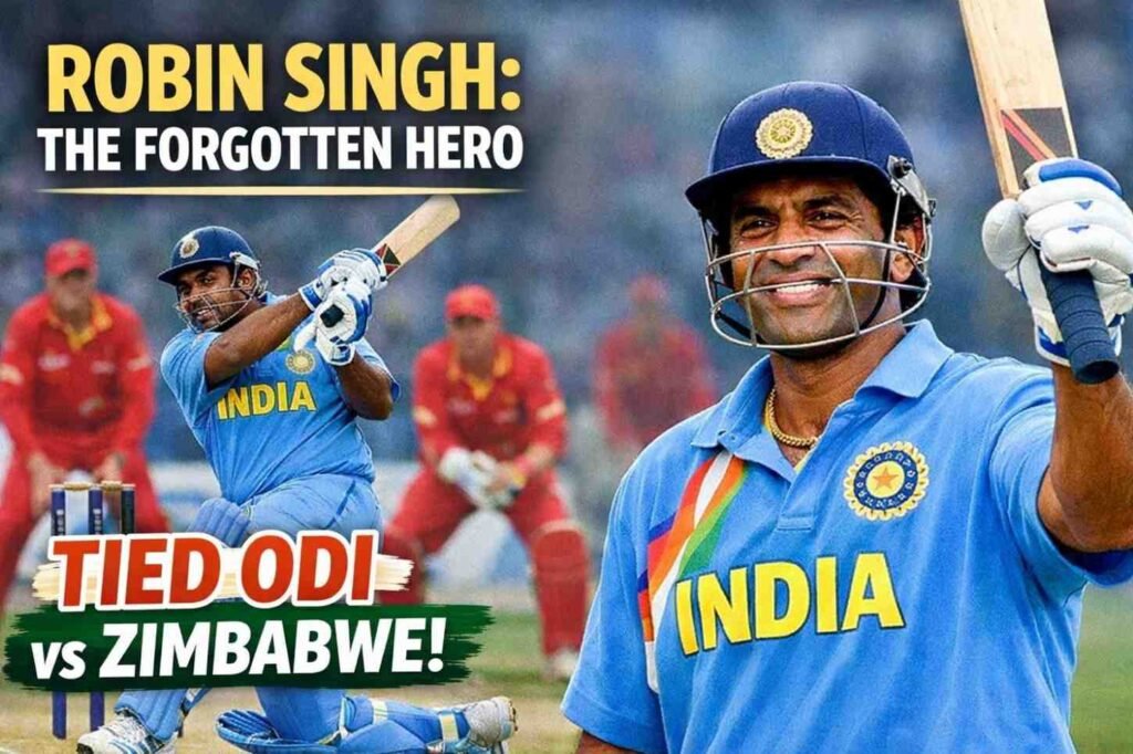 Robin Singh: The Forgotten Hero Who Saved India in a Thrilling Tied ODI Against Zimbabwe