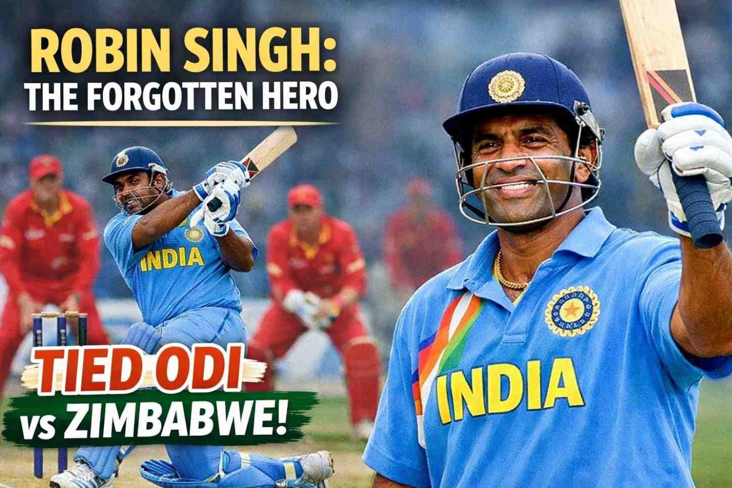 Robin Singh: The Forgotten Hero Who Saved India in a Thrilling Tied ODI Against Zimbabwe