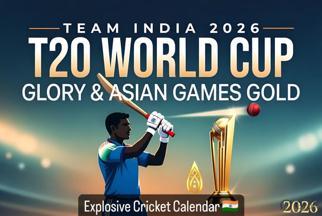 Team India's Explosive 2026 Cricket Calendar T20 World Cup Glory and Asian Games Gold Hunt