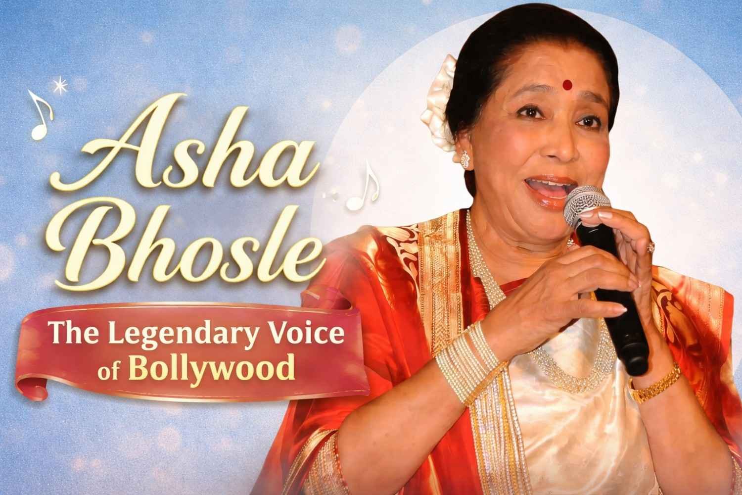 Asha Bhosle: The Legendary Voice Who Sang Through Heartbreak and Became Bollywood’s Eternal Melody Queen