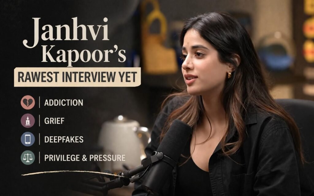Janhvi Kapoor’s Rawest Interview Yet: Addiction, Grief, Deepfakes & the Heavy Price of Privilege