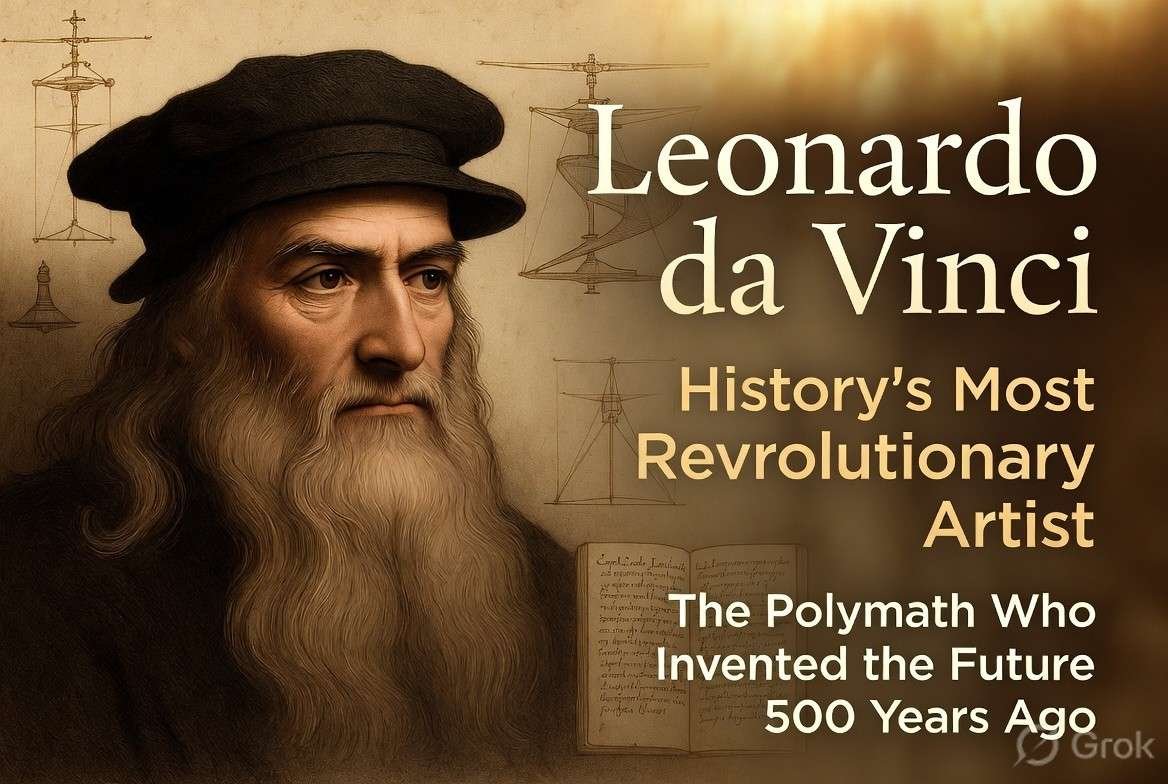 Leonardo da Vinci: History’s Most Revolutionary ArtistThe Polymath Who Invented the Future 500 Years Ago