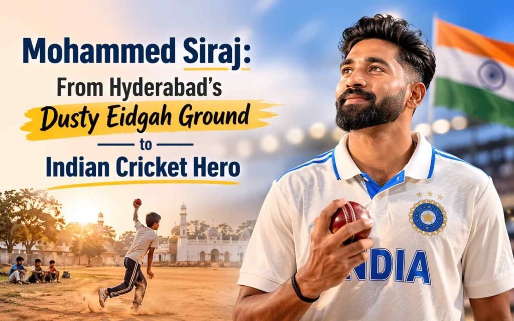 Mohammed Siraj: From Hyderabad’s Dusty Eidgah Ground to Indian Cricket Hero