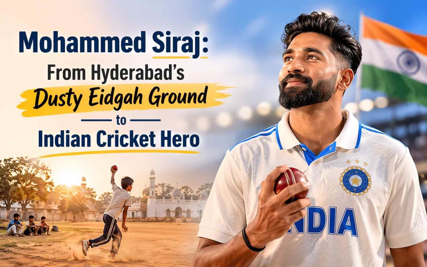 Mohammed Siraj: From Hyderabad’s Dusty Eidgah Ground to Indian Cricket Hero