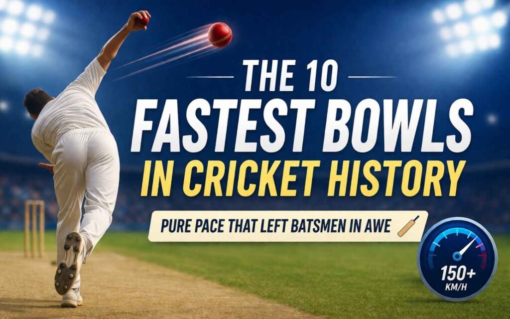The 10 Fastest Bowls in Cricket History: Pure Pace That Left Batsmen in Awe