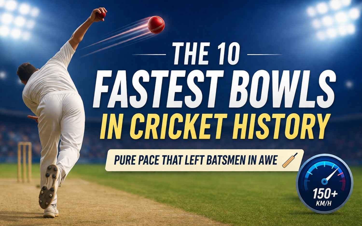 The 10 Fastest Bowls in Cricket History: Pure Pace That Left Batsmen in Awe
