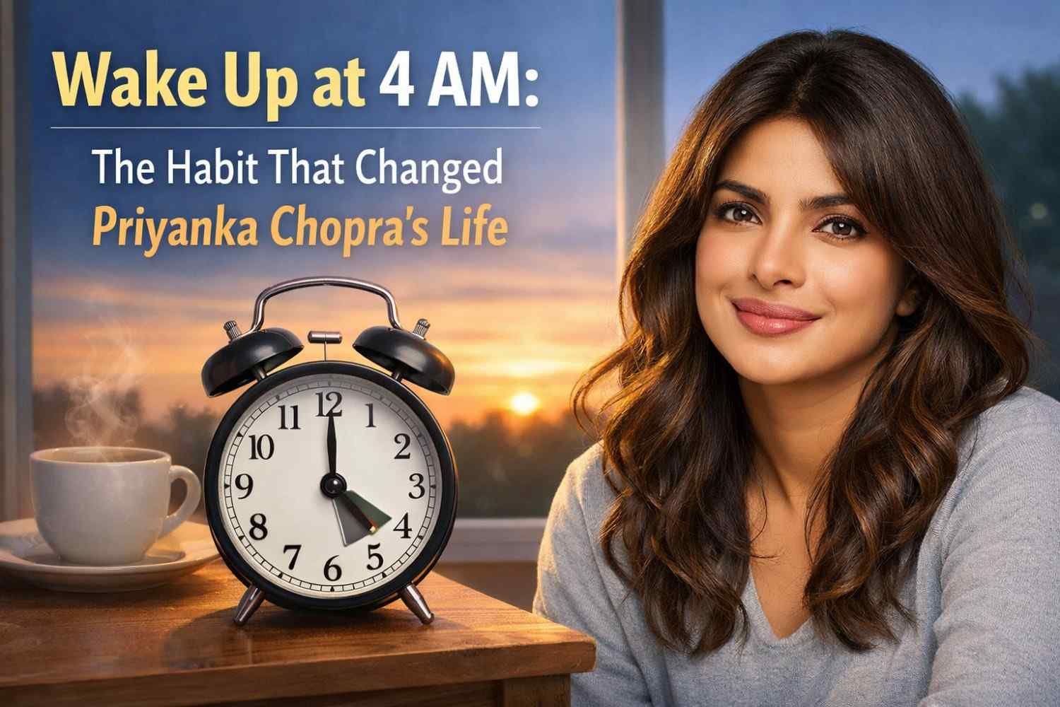 Wake Up at 4 AM: The Habit That Changed Priyanka Chopra’s Life