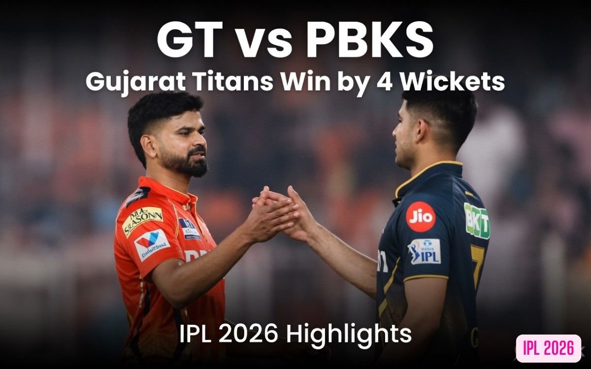 GT vs PBKS IPL 2026 Highlights: Jason Holder’s Four-Wicket Masterclass & Washington Sundar’s Last-Ball Heroics Seal Thrilling 4-Wicket Win for Gujarat Titans