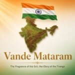 Vande Mataram: The Fragrance of the Soil, the Glory of the Tiranga, and the Eternal Song of India’s Soul create a simple thumbnail image 1200/750 pixels
